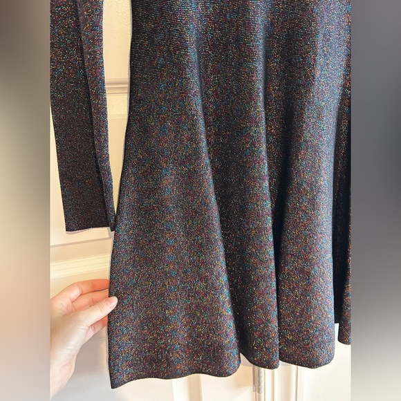 Hyacinth House NWT Black Shimmer Selena Knit Dress - Picture 4 of 6